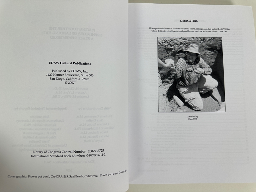 Just Added - Pair Of Archaelogical Investigation Books: Life In The Ballona At The Admiralty Site & The Channel Gateway Site Plus Piecing Together The Prehistory Of Landing Hill In Orange County, CA [Photo 4]
