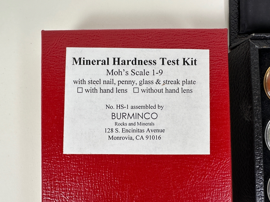 Just Added - Mineral Hardness Test Kit Moh's Scale 1-9 And Sample Specimens: Malachite, Azurite, Soapstone... [Photo 4]