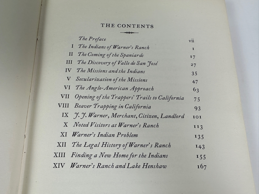 Just Added - First Limited (1,000 Copies) Edition Hardcover Book The History Of Warner's Ranch And Its Environs By Joseph J. Hill 1927 Privately Printed Los Angeles, California Estimate $200-$400 [Photo 5]