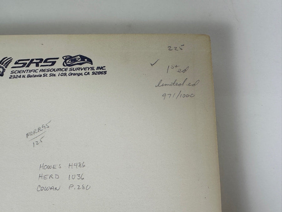 Just Added - First Limited (1,000 Copies) Edition Hardcover Book The History Of Warner's Ranch And Its Environs By Joseph J. Hill 1927 Privately Printed Los Angeles, California Estimate $200-$400 [Photo 2]