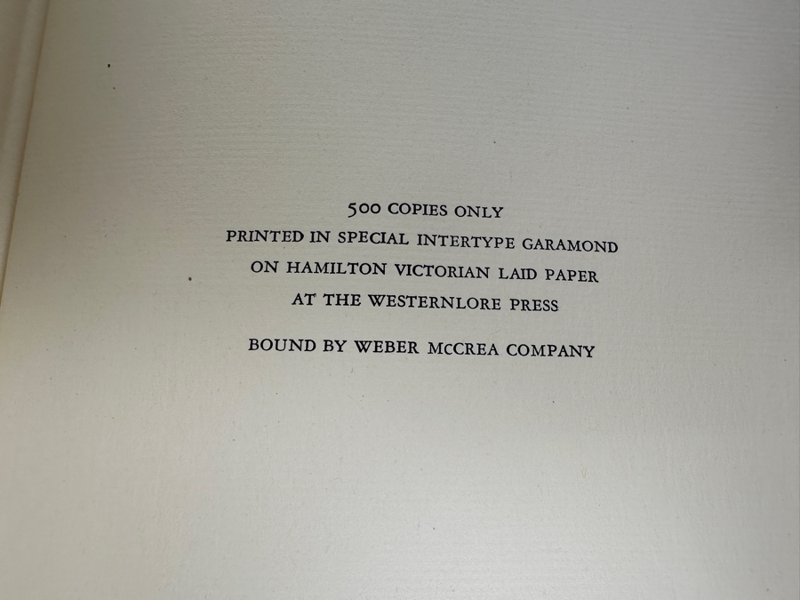 Just Added - First Limted (500 Copies) Edition Hardcover Book Desert Voices A Descriptive Bibliography By E. I. Edwards 1958 Estimate $100 [Photo 6]