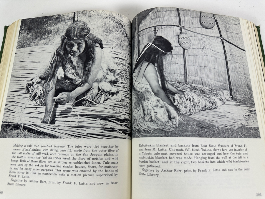 Just Added - First Limited Edition Hardcover Book Handbook Of Yokuts Indians By Frank F. Latta Bear State Books 1977 Estimate $250-$450 [Photo 10]