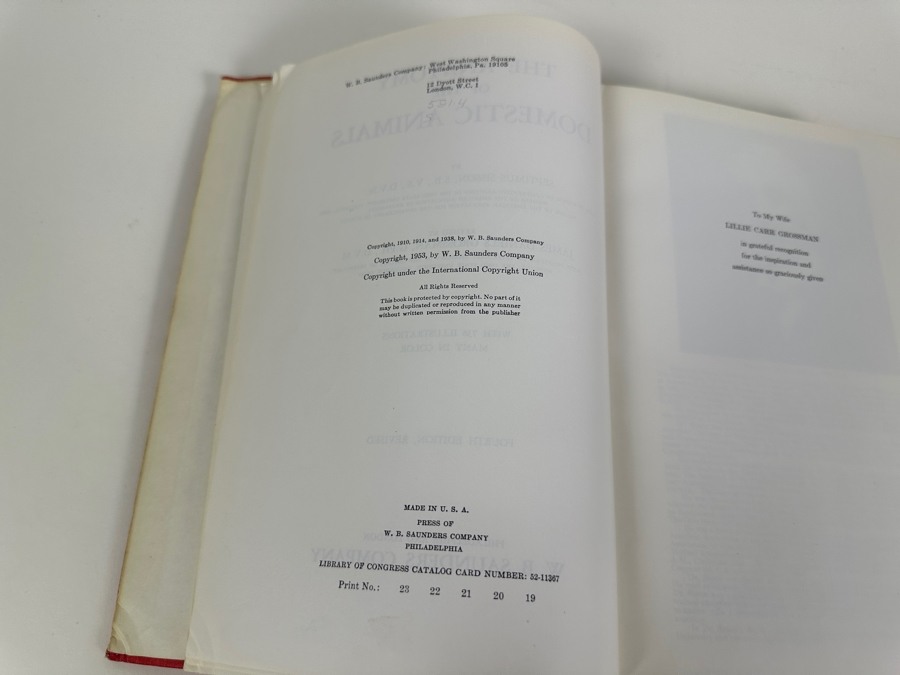 Just Added - Fourth Edition Hardcover Book Anatomy Of The Domestic Animals By Septimus Sisson & James Daniels Grossman 1953 [Photo 3]