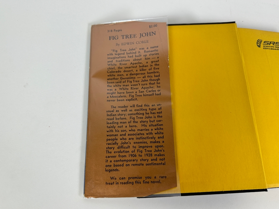 Just Added - First Edition Hardcover Book Fig Tree John By Edwin Corle 1935 Estimate $50-$75 [Photo 3]