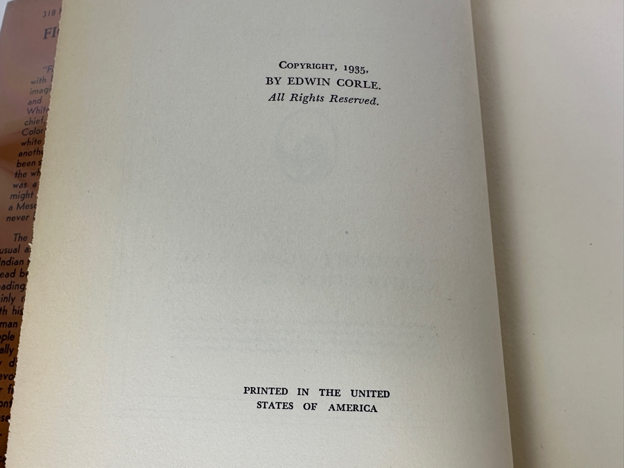 Just Added - First Edition Hardcover Book Fig Tree John By Edwin Corle 1935 Estimate $50-$75 [Photo 6]