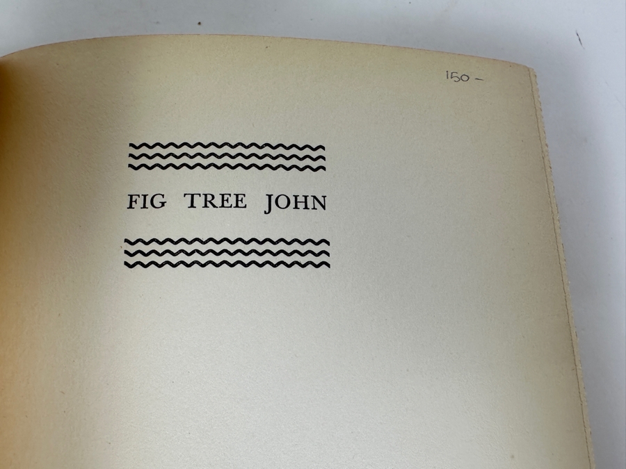 Just Added - First Edition Hardcover Book Fig Tree John By Edwin Corle 1935 Estimate $50-$75 [Photo 4]