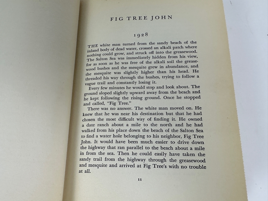 Just Added - First Edition Hardcover Book Fig Tree John By Edwin Corle 1935 Estimate $50-$75 [Photo 7]