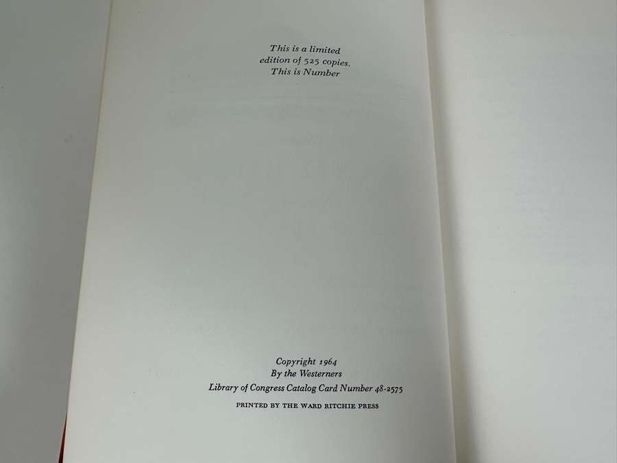 Just Added - Limited First Edition Hardcover Book The California Deserts... Their People, Their History And Their Legends 1964 By The Westerners Brand Book Number 11 Printed By The Ward Ritchie Press Estimate $150 [Photo 4]