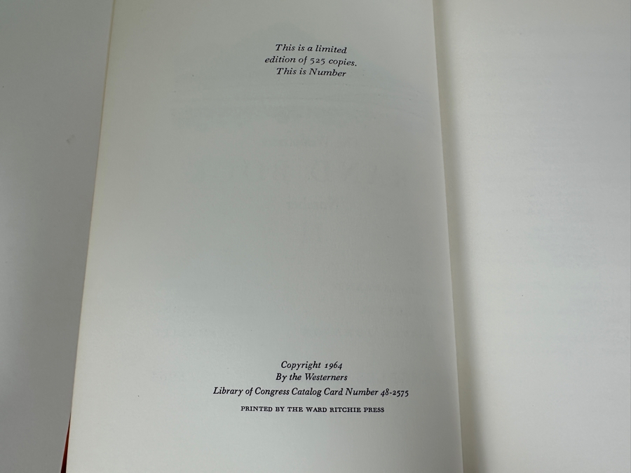 Just Added - Limited First Edition Hardcover Book The California Deserts... Their People, Their History And Their Legends 1964 By The Westerners Brand Book Number 11 Printed By The Ward Ritchie Press Estimate $150 [Photo 5]