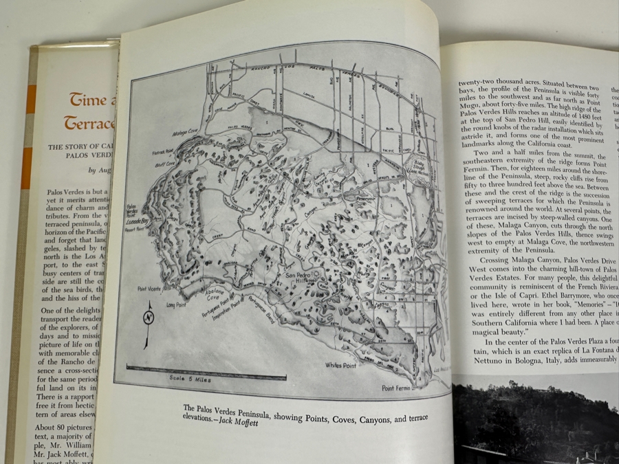 Just Added - Signed Hardcover First Edition Book Time And The Terraced Land: The Story Of California's Unique Palos Verdes Peninsula By Augusta Fink 1966 [Photo 6]