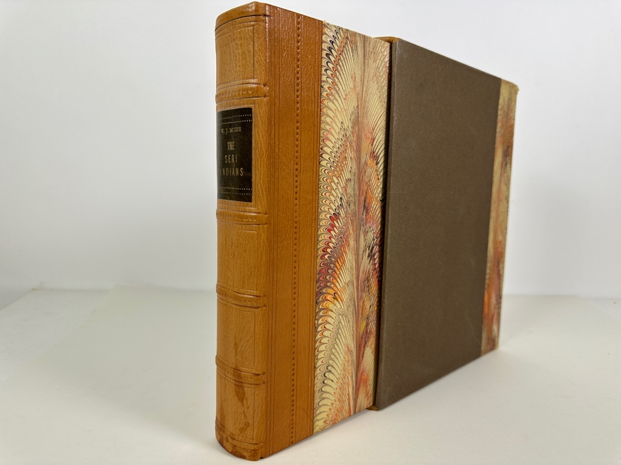 Just Added - The Seri Indians Of Sonora By W. J. McGee First Printing In 1971 By Rio Grande Classic Deluxe Edition Hardcover Book With Slipcover [Photo 2]