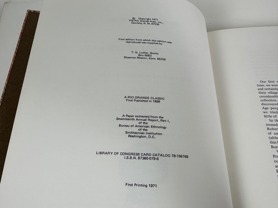 Just Added - The Seri Indians Of Sonora By W. J. McGee First Printing In 1971 By Rio Grande Classic Deluxe Edition Hardcover Book With Slipcover [Photo 9]