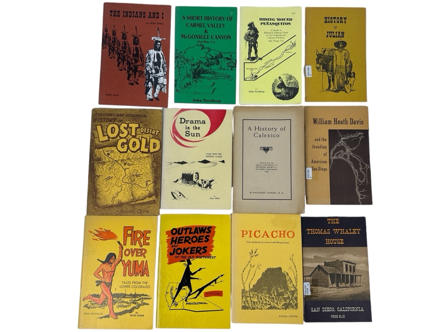 Just Added - Collection Of Twelve Paperback Books On Local History, Gold, The Desert And Indians [Photo 1]