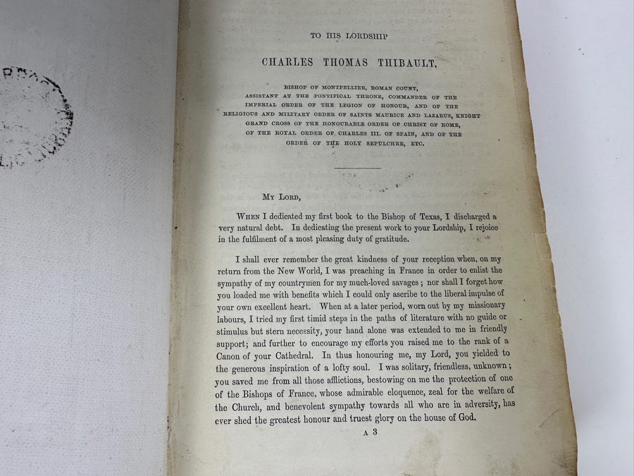 Just Added - Antique 1860 Seven Years' Residence In The Great Deserts Of North America By Abbe Em. Domenech In Two Volumes Hardcover Books London Longman, Green, Longman and Roberts Estimate $150 [Photo 14]