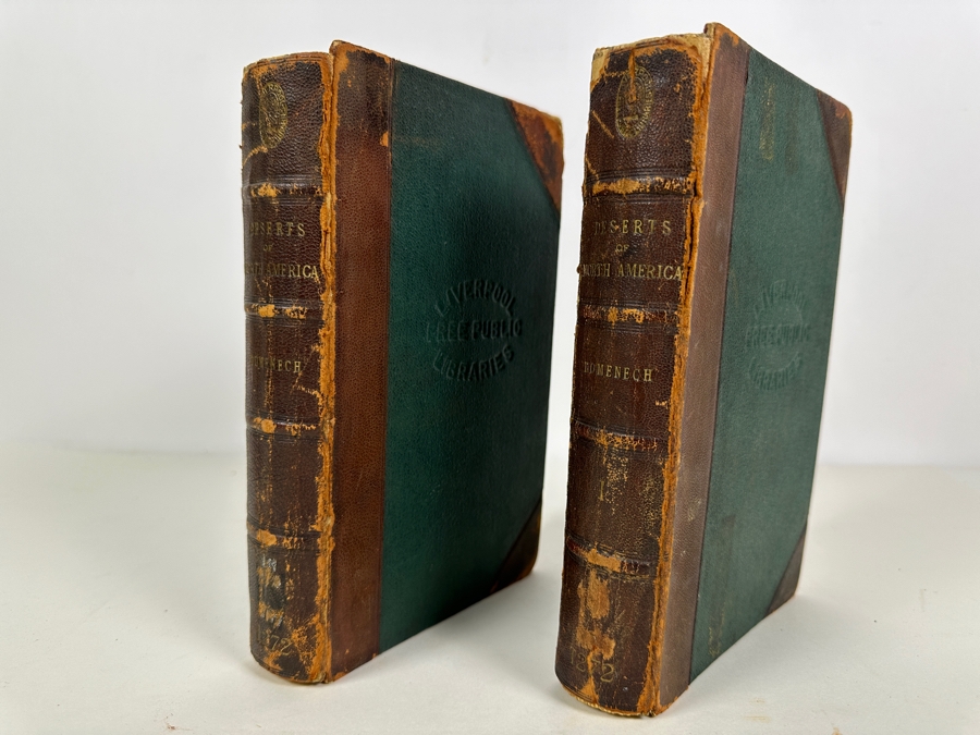 Just Added - Antique 1860 Seven Years' Residence In The Great Deserts Of North America By Abbe Em. Domenech In Two Volumes Hardcover Books London Longman, Green, Longman and Roberts Estimate $150 [Photo 3]