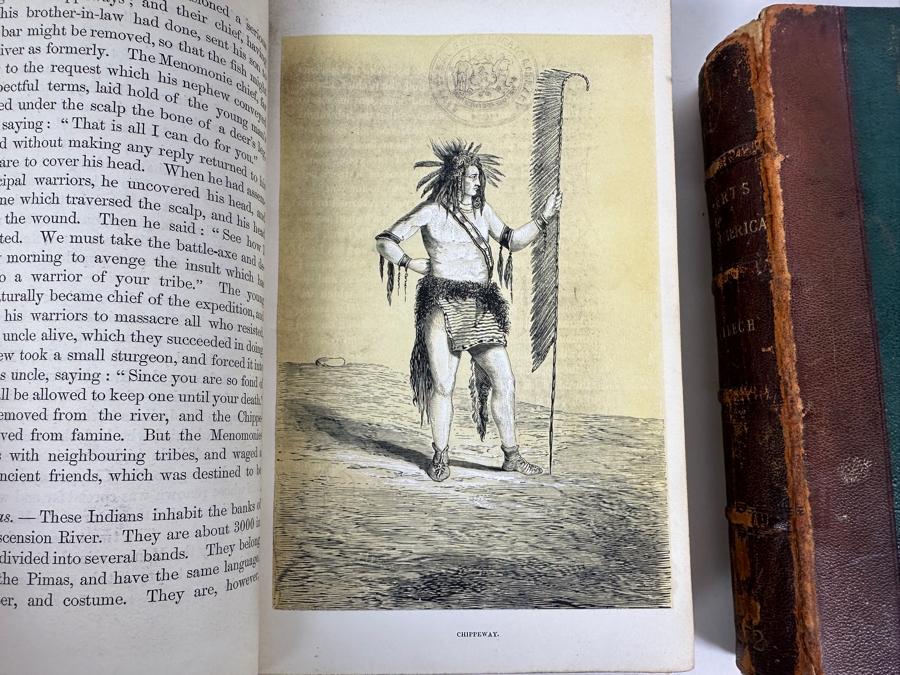 Just Added - Antique 1860 Seven Years' Residence In The Great Deserts Of North America By Abbe Em. Domenech In Two Volumes Hardcover Books London Longman, Green, Longman and Roberts Estimate $150 [Photo 9]