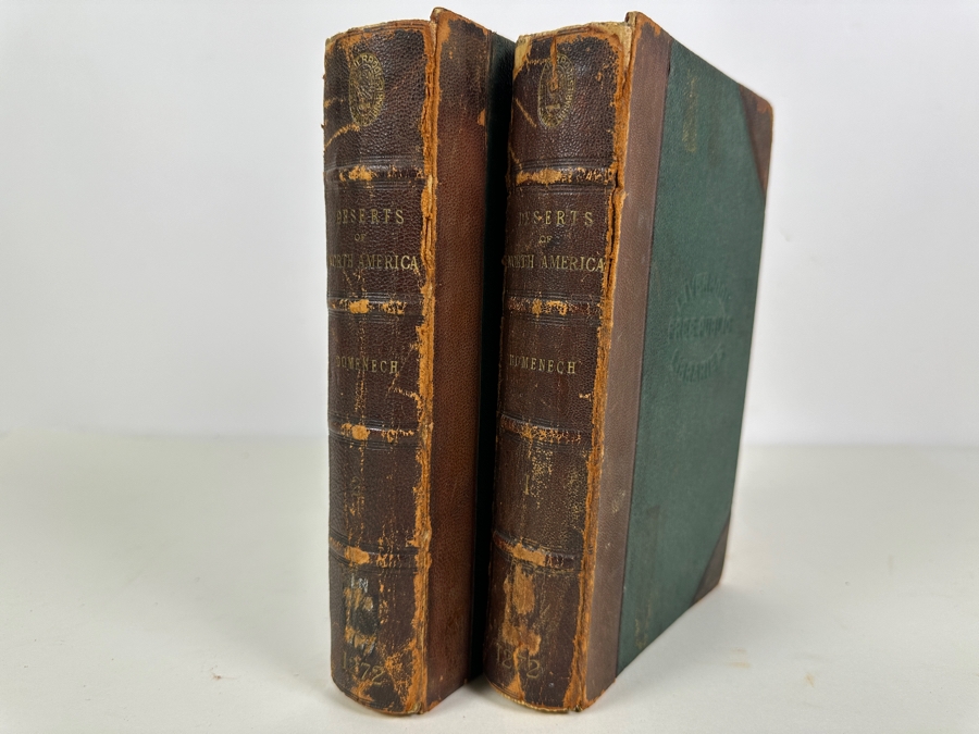 Just Added - Antique 1860 Seven Years' Residence In The Great Deserts Of North America By Abbe Em. Domenech In Two Volumes Hardcover Books London Longman, Green, Longman and Roberts Estimate $150 [Photo 4]