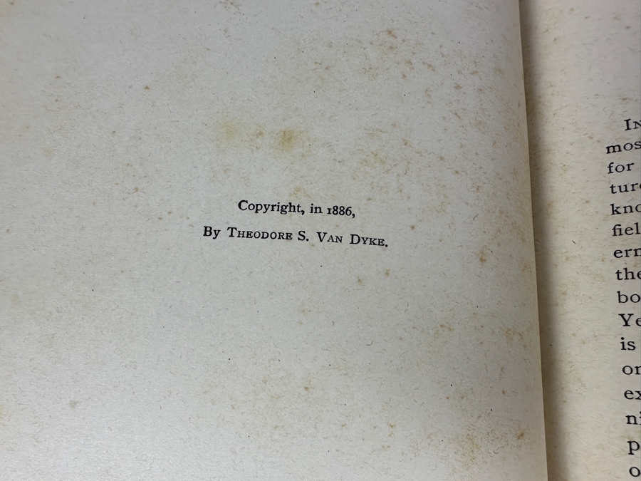 Just Added - Antique 1886 Hardcover Book Southern California: Its Valleys, Hills And Streams, Animals, Birds And Fishes, Gardens, Farms And Climate By Theodore S. Van Dyke [Photo 5]