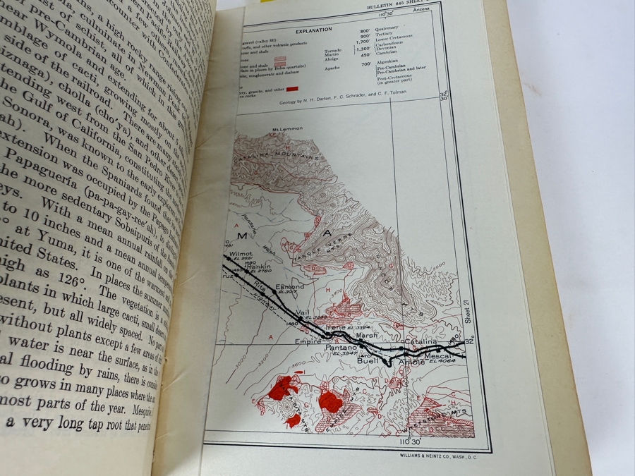 Just Added - Vintage 1933 The United States Of The Interior Guidebook Of The Western United States Part F Southern Pacific Lines New Orleans To Los Angeles Geological Survey Bulletin 845 By N. H. Darton With A Bunch Of Maps [Photo 8]