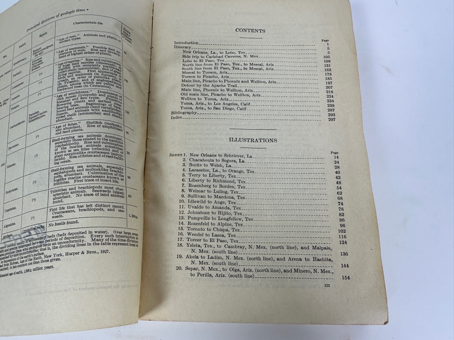 Just Added - Vintage 1933 The United States Of The Interior Guidebook Of The Western United States Part F Southern Pacific Lines New Orleans To Los Angeles Geological Survey Bulletin 845 By N. H. Darton With A Bunch Of Maps [Photo 5]