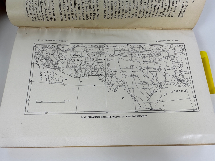Just Added - Vintage 1933 The United States Of The Interior Guidebook Of The Western United States Part F Southern Pacific Lines New Orleans To Los Angeles Geological Survey Bulletin 845 By N. H. Darton With A Bunch Of Maps [Photo 12]