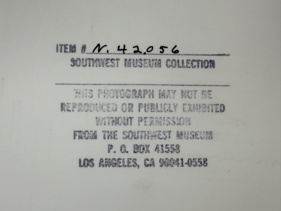 Just Added - Vintage Frederic Hamer Maude Southwest Museum Collection Photograph Of Noverto Leon (105 Years Old), Saboba-Luiseno 8 X 10 [Photo 4]