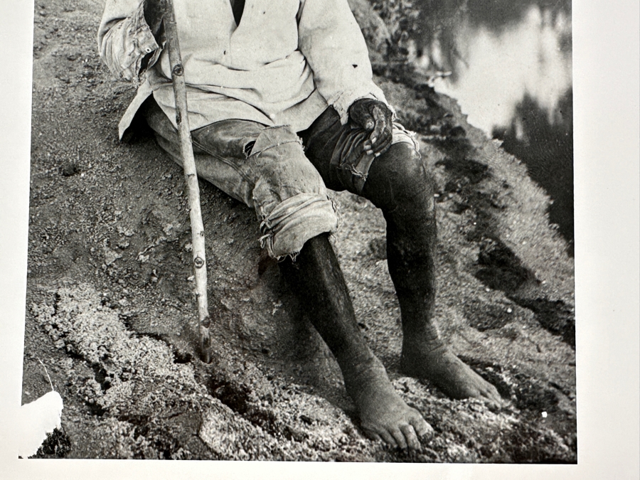 Just Added - Vintage Frederic Hamer Maude Southwest Museum Collection Photograph Of Noverto Leon (105 Years Old), Saboba-Luiseno 8 X 10 [Photo 3]