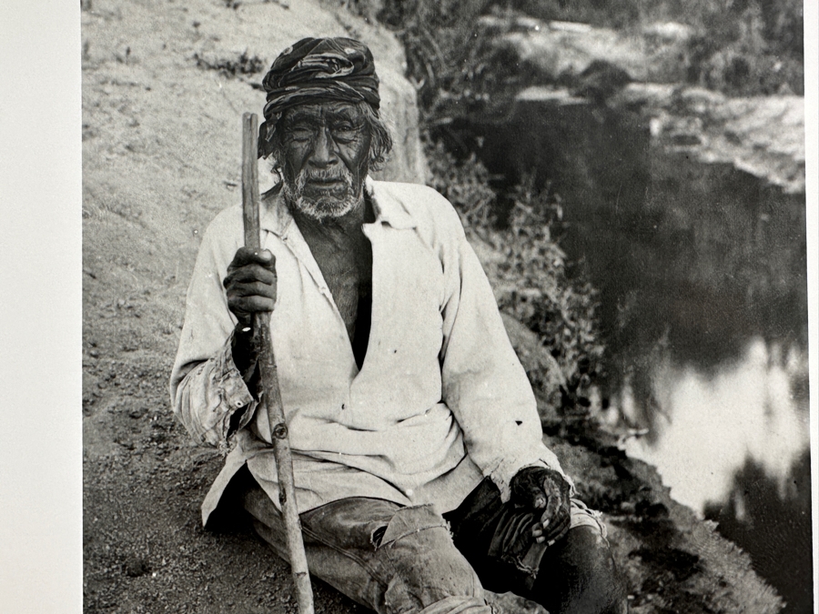 Just Added - Vintage Frederic Hamer Maude Southwest Museum Collection Photograph Of Noverto Leon (105 Years Old), Saboba-Luiseno 8 X 10 [Photo 2]