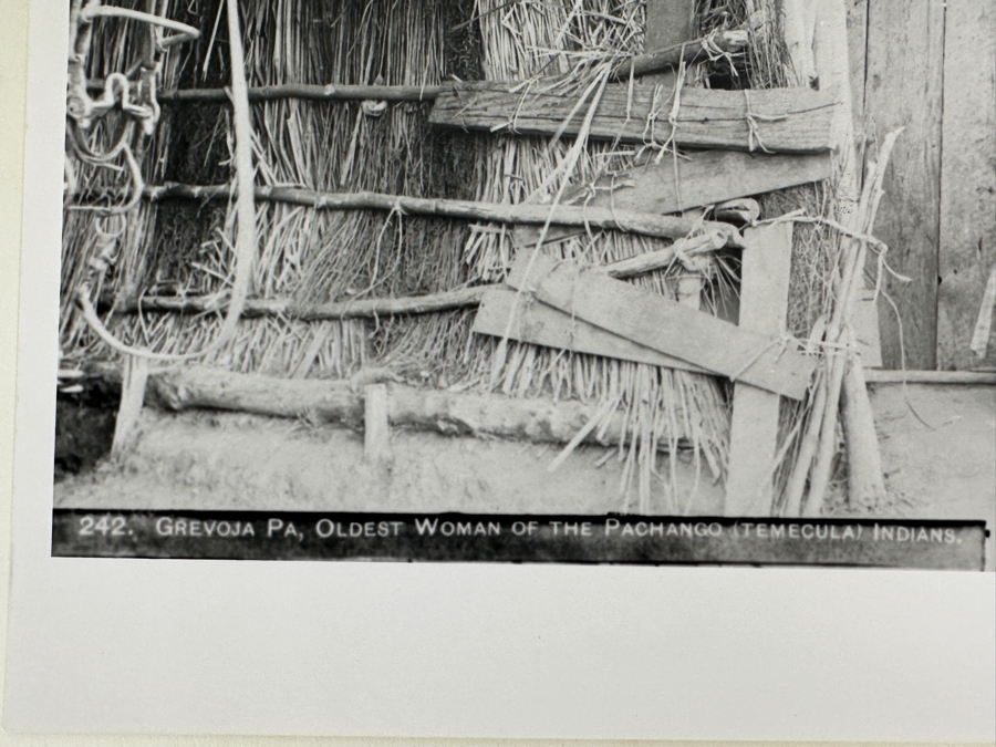 Just Added - Vintage George Wharton James Southwest Museum Collection Photograph Of Grevoja Pa, Oldest Woman Of The Pechanga Indians In Temecula 8 X 10 [Photo 3]