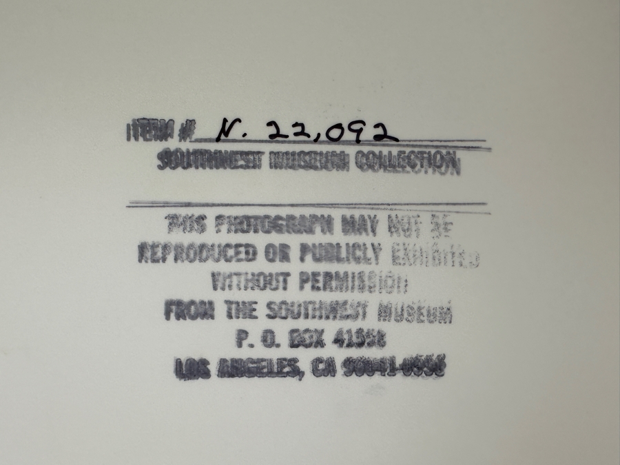 Just Added - Vintage 1907 Charles F. Lummis, San Juan Capistrano Southwest Museum Collection Photograph Of A Chola Martina (Juaneno) 8 X 10 [Photo 5]