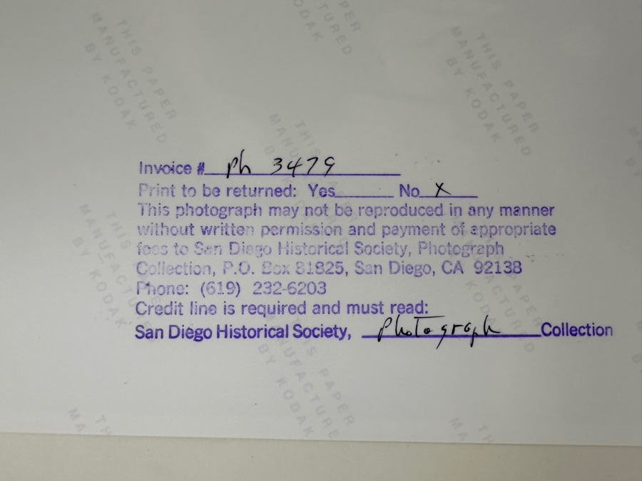 Just Added - Vintage 1907 San Diego Historical Society Photograph Of San Juan Capistrano Mission: L. T. Meza Santos Woodcarver 8 X 10 [Photo 8]