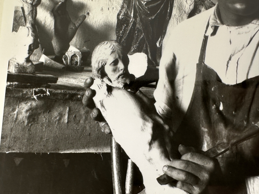 Just Added - Vintage 1907 San Diego Historical Society Photograph Of San Juan Capistrano Mission: L. T. Meza Santos Woodcarver 8 X 10 [Photo 5]