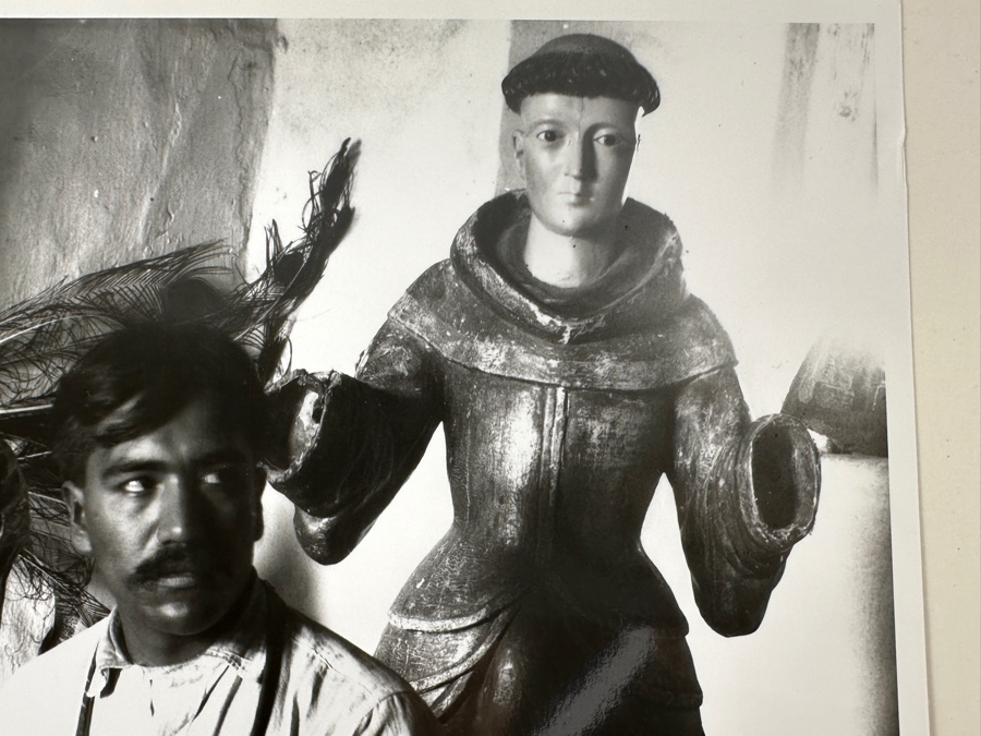 Just Added - Vintage 1907 San Diego Historical Society Photograph Of San Juan Capistrano Mission: L. T. Meza Santos Woodcarver 8 X 10 [Photo 4]