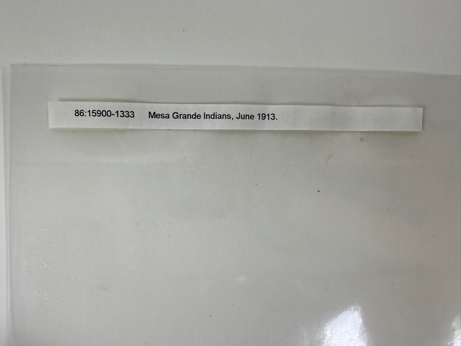 Just Added - Vintage June 1913 San Diego Historical Society Photograph Of Mesa Grande Indians 8 X 10 [Photo 5]