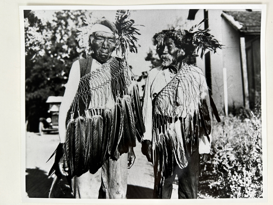 Just Added - Vintage April 17, 1924 San Diego Historical Society Photograph Of Chief Angel Quilp 8 X 10 [Photo 2]
