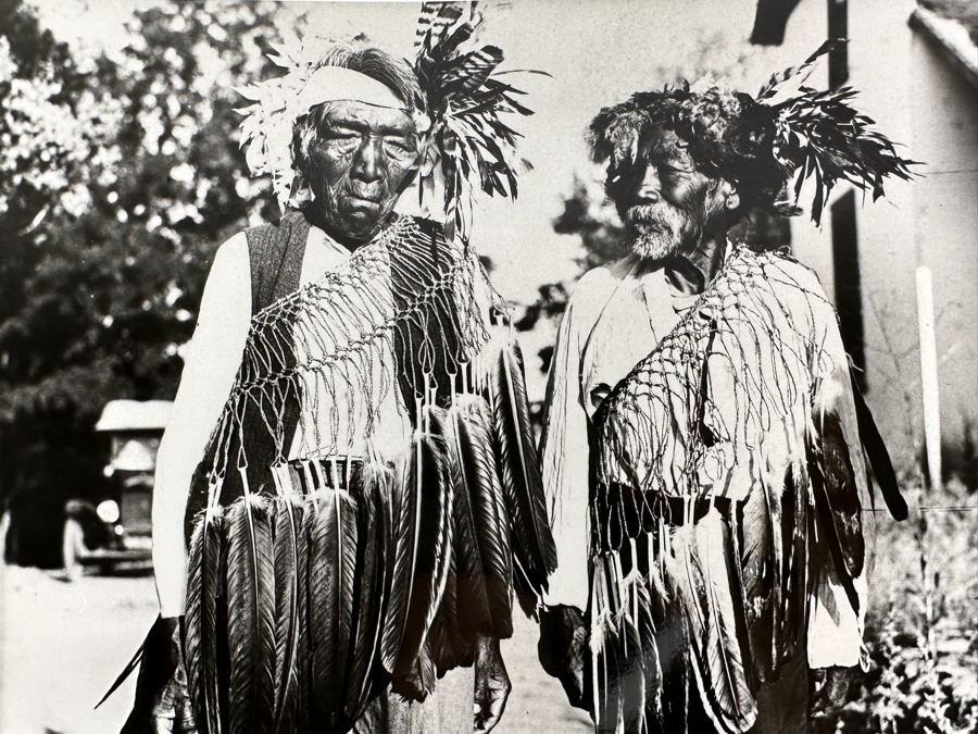 Just Added - Vintage April 17, 1924 San Diego Historical Society Photograph Of Chief Angel Quilp 8 X 10 [Photo 3]