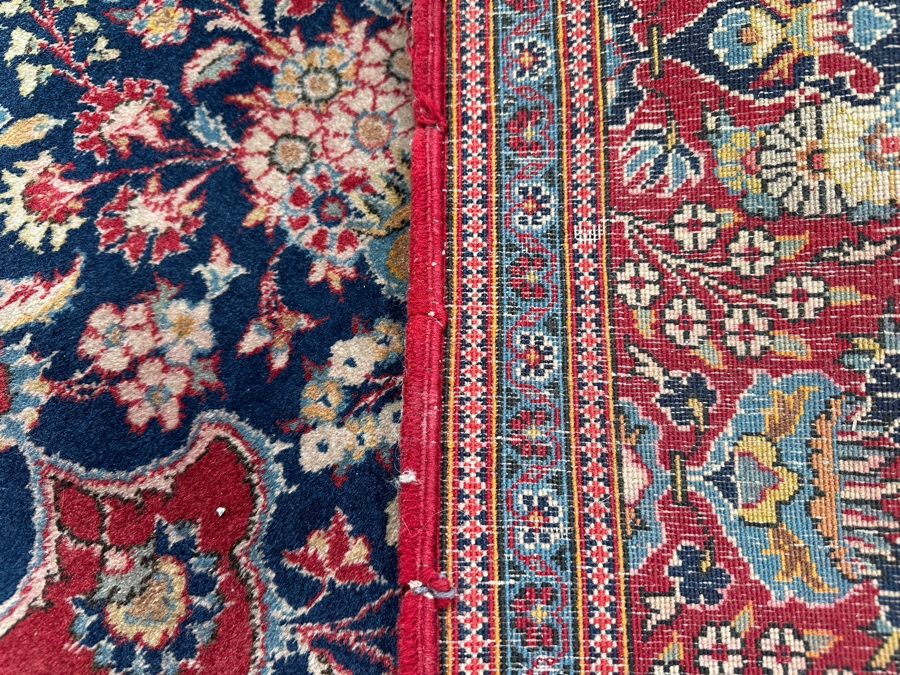 Signed Hand Knotted Wool Persian Area Rug Made In Iran 55' X 83' [Photo 13]