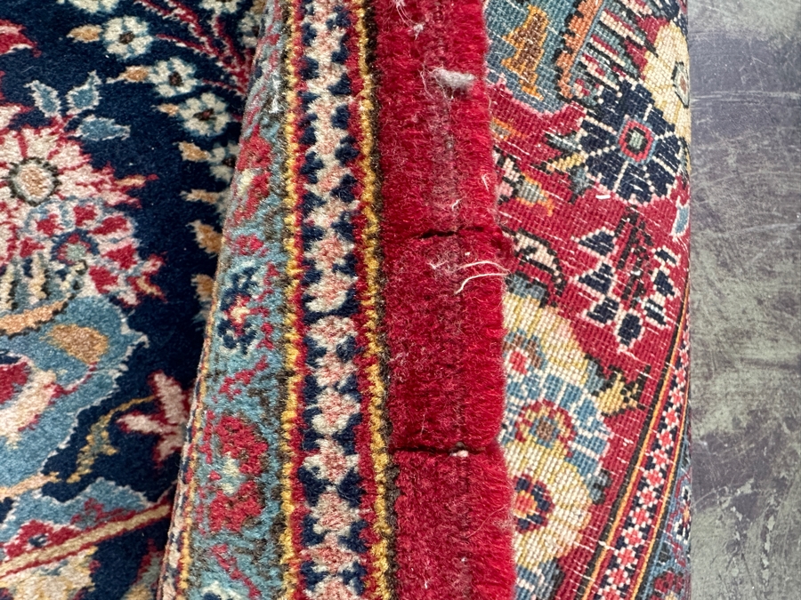 Signed Hand Knotted Wool Persian Area Rug Made In Iran 55' X 83' [Photo 15]