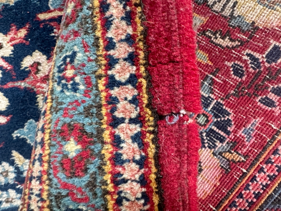 Signed Hand Knotted Wool Persian Area Rug Made In Iran 55' X 83' [Photo 14]