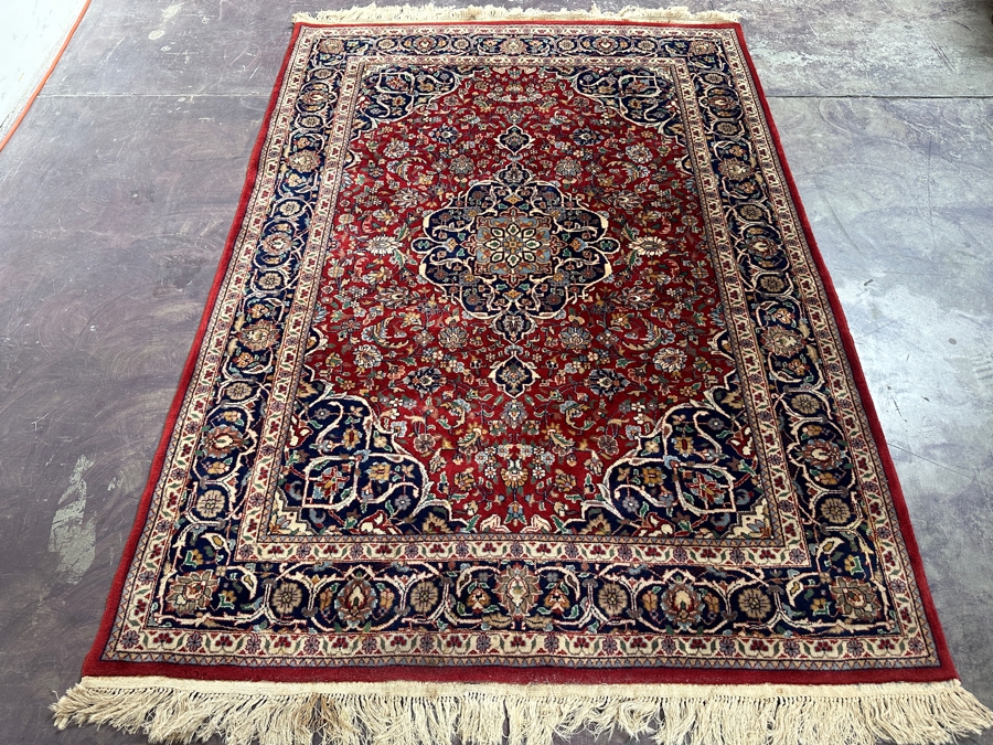 Hand Knotted Wool Persian Area Rug 50 X 71 [Photo 3]