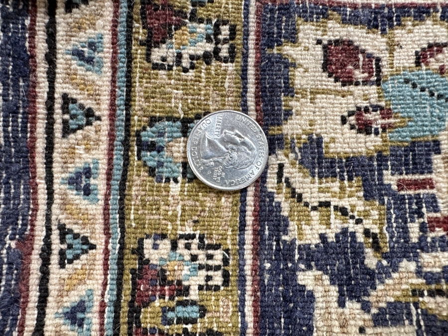 Hand Knotted Wool Persian Area Rug With Birds 47 X 76 [Photo 8]