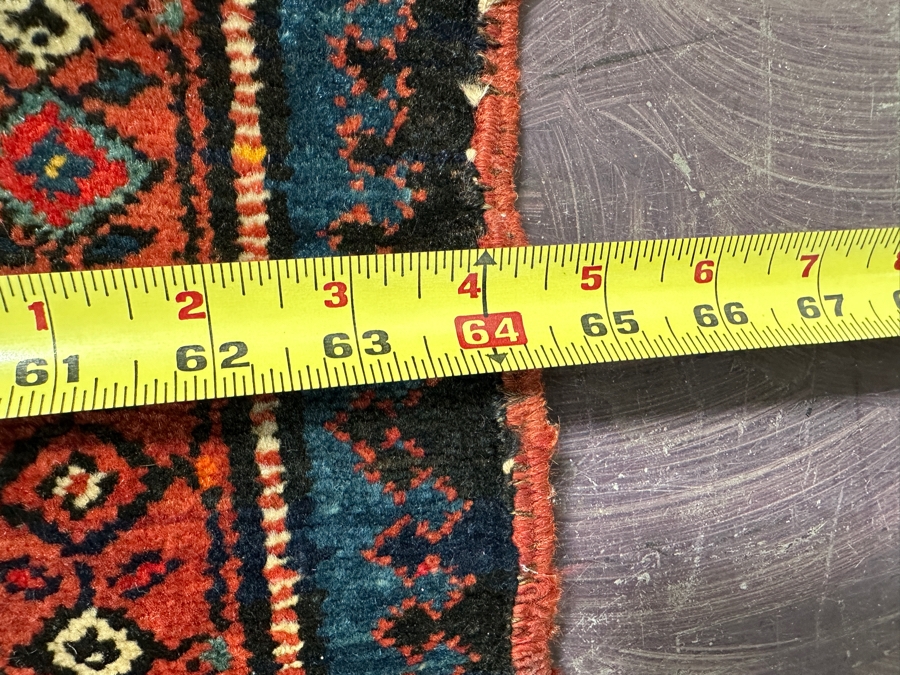 Hand Knotted Wool Persian Area Rug 64 X 133 [Photo 9]