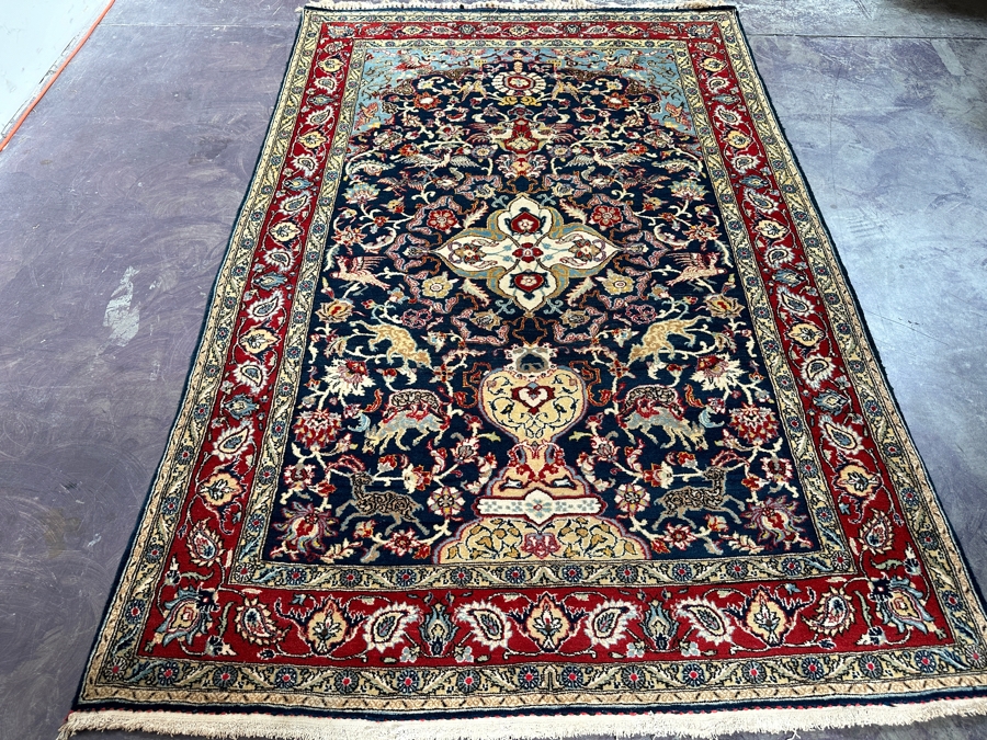 Hand Knotted Wool Persian Area Rug Made In Iran 54 X 83 [Photo 2]