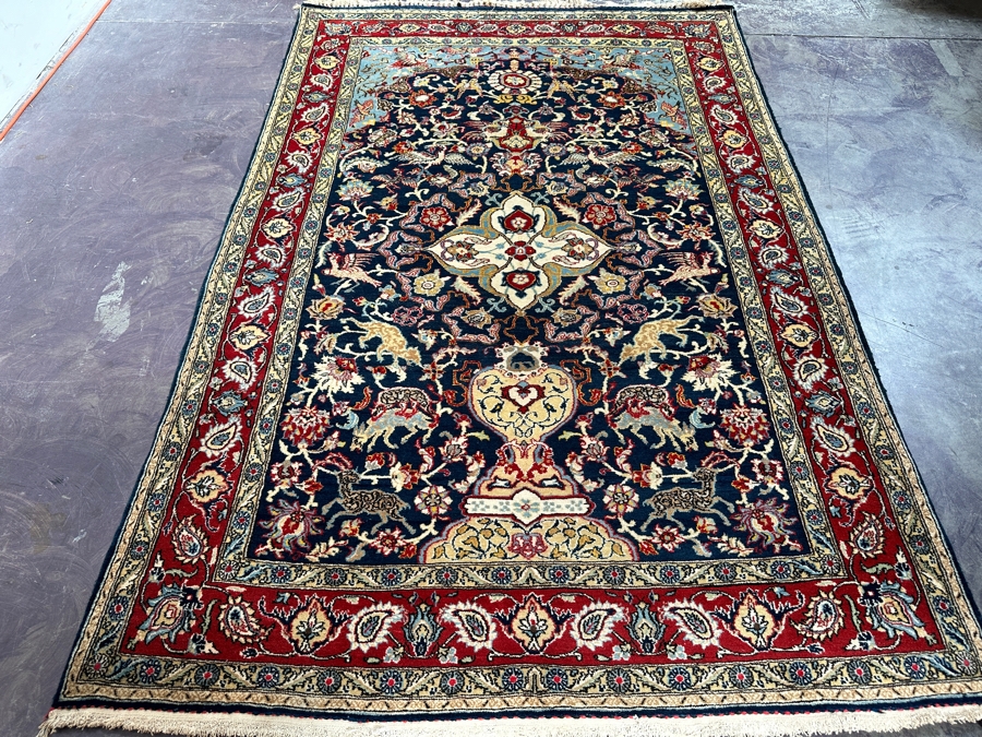 Hand Knotted Wool Persian Area Rug Made In Iran 54 X 83 [Photo 3]