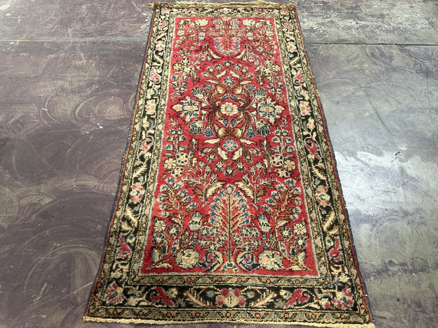 Hand Knotted Wool Persian Area Rug 29 X 60 [Photo 2]