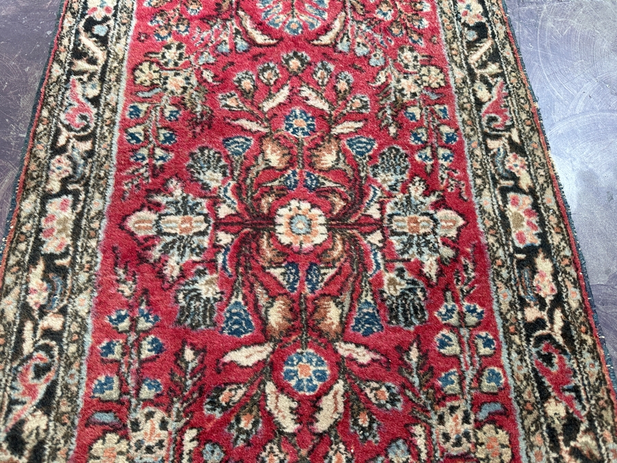 Hand Knotted Wool Persian Area Rug 29 X 60 [Photo 5]