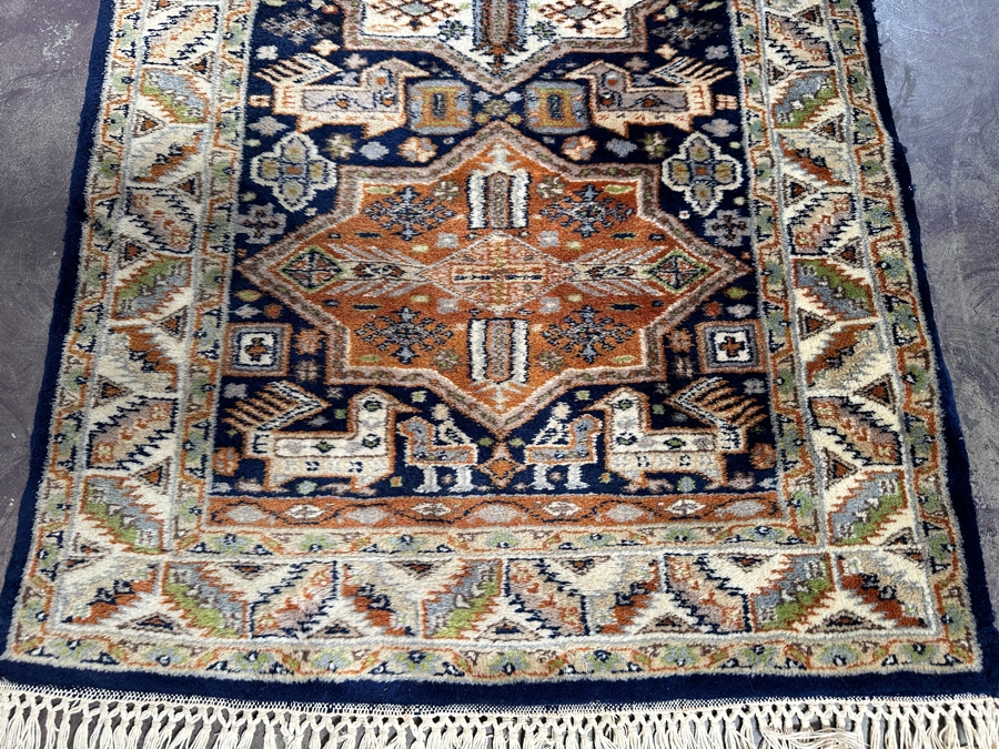 Hand Knotted Wool Persian Runner Rug 30 X 112 [Photo 4]