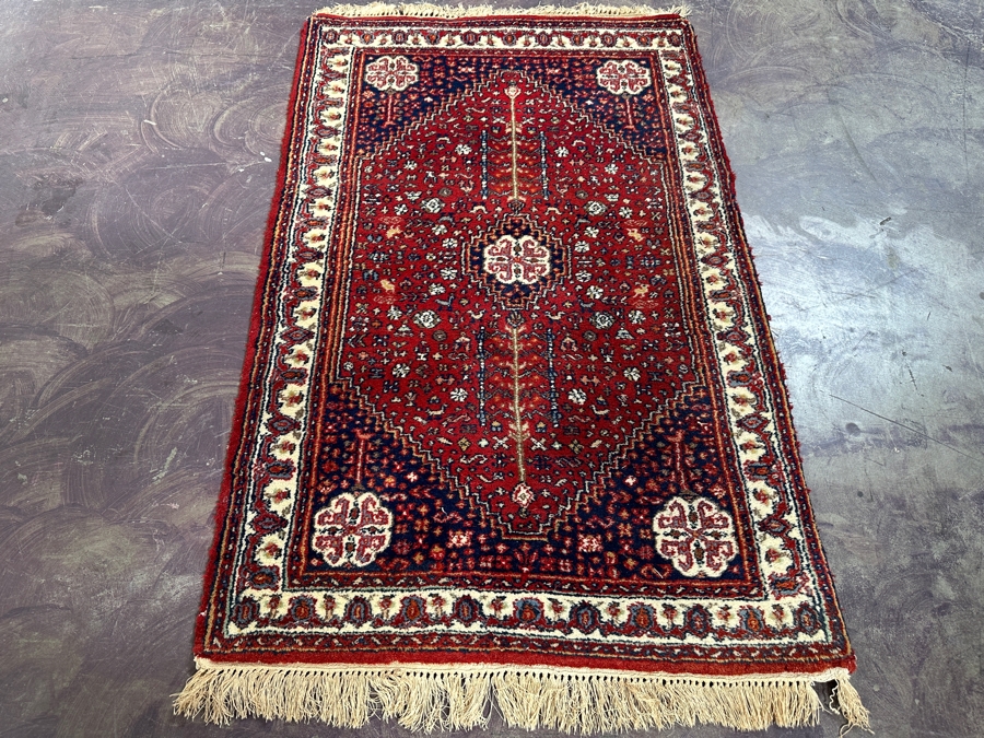 Hand Knotted Wool Persian Area Rug Made In India 31 X 49 [Photo 2]