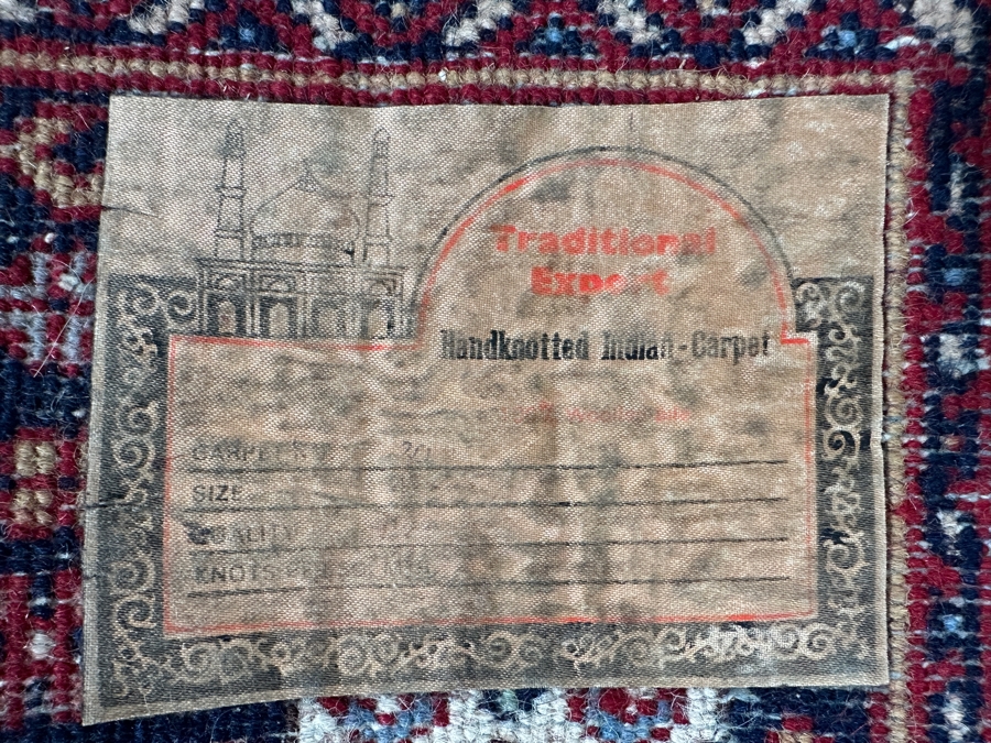 Hand Knotted Wool Persian Area Rug Made In India 31 X 49 [Photo 8]