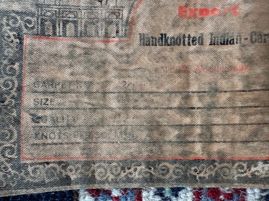 Hand Knotted Wool Persian Area Rug Made In India 31 X 49 [Photo 9]